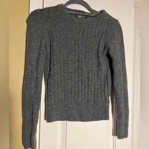 Top Shop acrylic sweater gray size 4